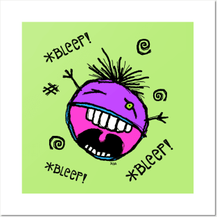 *BLEEP! *BLEEP! *BLEEP!* Monster Grape Posters and Art